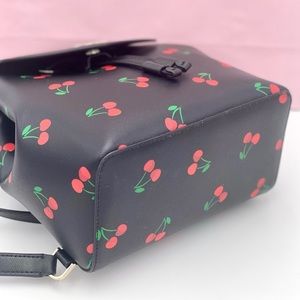 Kate Spade Lizzie Medium Flap Backpack Cherry